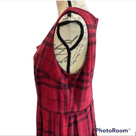 Torrid Red & Black Plaid Jumper Dress - Picture 9 of 12